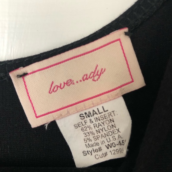 LOVE ADY womens small dress Black white stripes teacup sleeveless fit flare tank - Picture 8 of 13